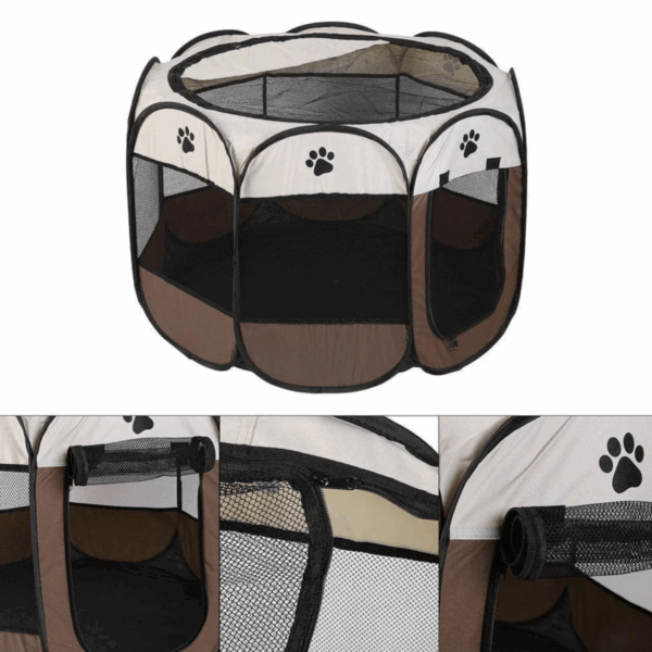 Corral plegable grande de mascotas - Image 3