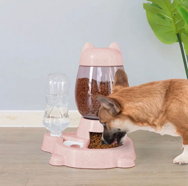Dispensador Comida Y Agua Para Mascotas 2 en 1 - Image 3