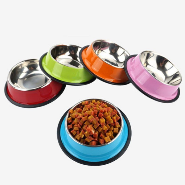 Plato metalico comedero para mascotas - Image 2