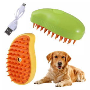 Cepillo Vaporizador para Mascotas 3 en 1