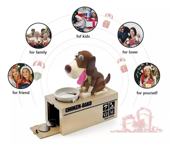 ALCANCÍA EN FORMA DE PERRO ELECTRÓNICA