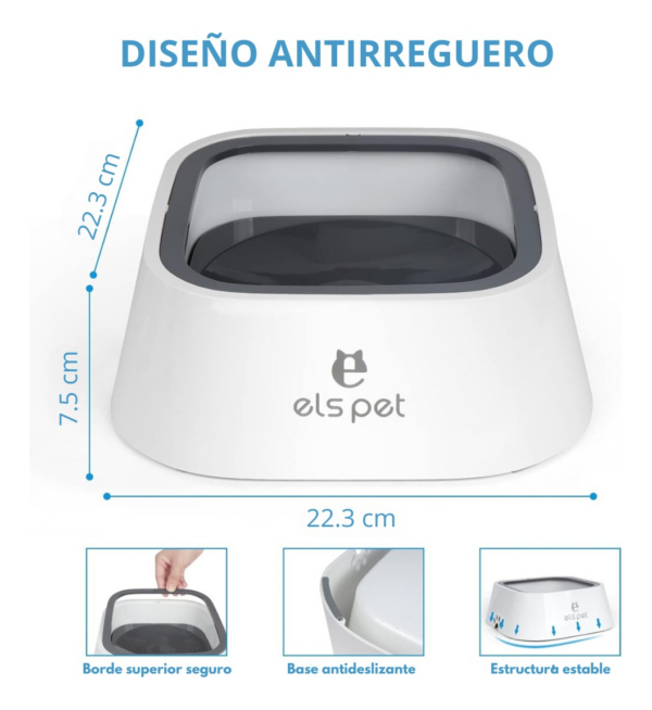 Tazon Bebedero Antiderrame para Mascotas - Image 9
